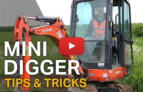 how to use a mini digger|mini excavator tips and tricks.